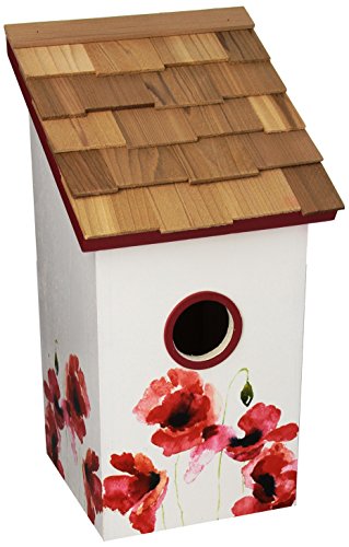 Home Bazaar Salzbox mit Mohnblumen-Motiv, Vogelhaus von Home Bazaar