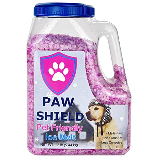 Paw Shield Haustierfreundliches Eisschmelzen, 5,4 kg, doppelt wirkend, auf natürlicher Basis für Schnee mit einer Schmelzkraft von unter Null Grad Halten Sie Ihre Familie im Winter sicher von Home and Country USA