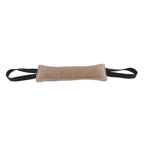 HomeDecTime Hundetraining Spielzeug Dog Tug Toy Bite Mit Griffen Für Mittelgroße Hunde 3 Größe - Khaki Schlepper, 30cm von HomeDecTime