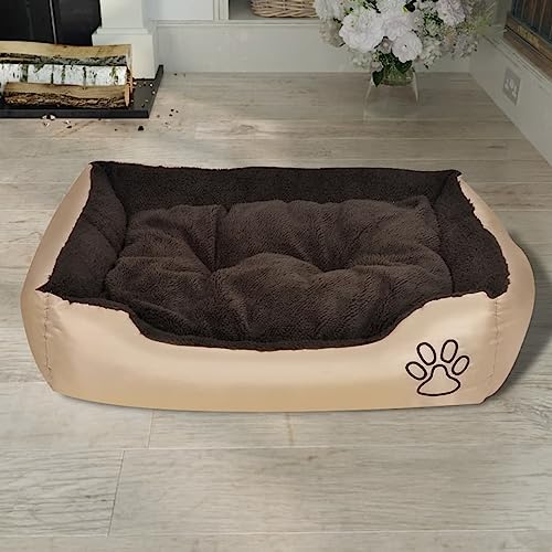 Homgoday Bett Bettrahmen, Bettrahmen, Rahmen für Wohnzimmer Schlafzimmer, Warmes Hundebett mit gepolstertem Kissen XL Model170202 von Homgoday