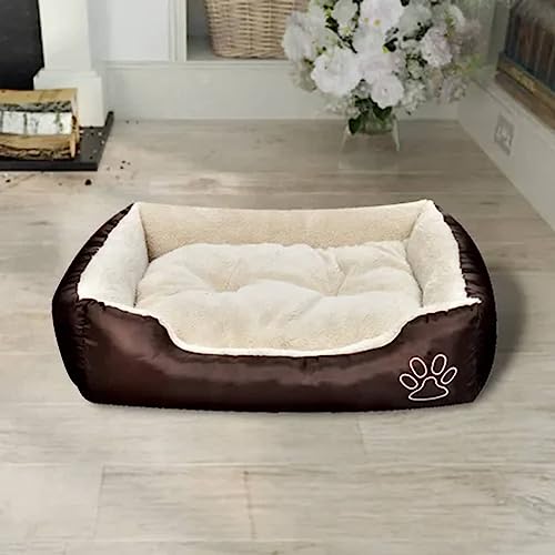 Homgoday Bett Bettrahmen, Bettrahmen, Rahmen für Wohnzimmer Schlafzimmer, Warmes Hundebett mit gepolstertem Kissen XL Model170206 von Homgoday