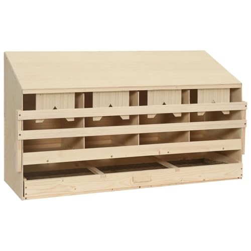 Homgoday Bruthaus für Hühner, 4 Fächer, 106 x 40 x 59 cm, Kiefernholz, Innenausstattung für Wohnzimmer, Büro, Schlafzimmer von Homgoday