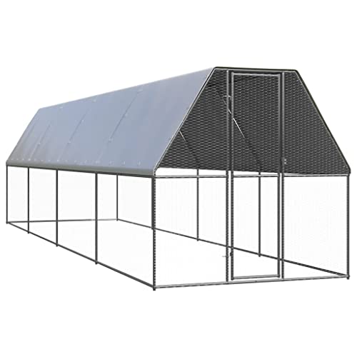 Homgoday Hühnerkäfig Outdoor 2x8x2m Verzinkter Stahl Hühnerstall und Auslauf Hühnerstall Geflügelauslauf Käfig für Hühner Enten Kaninchen Hundestall Geflügelkäfig Typ1 Tiere & Tierbedarf von Homgoday