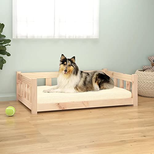 Homgoday Hundebett 95,5 x 65,5 x 28 cm Massivholz Kiefer Hundebett Große Katzenbetten für Indoor Katzen und Welpen, Hundebett Sofa, Hundebett Matte für mittelgroße und große Haustiere 2305 Tiere & von Homgoday