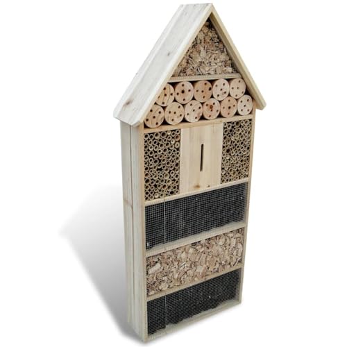 Homgoday Insektenhotel XXL 45,5 x 15 x 99 cm, Möbel für Haus Innen Außen Wohnzimmer Schlafzimmer von Homgoday