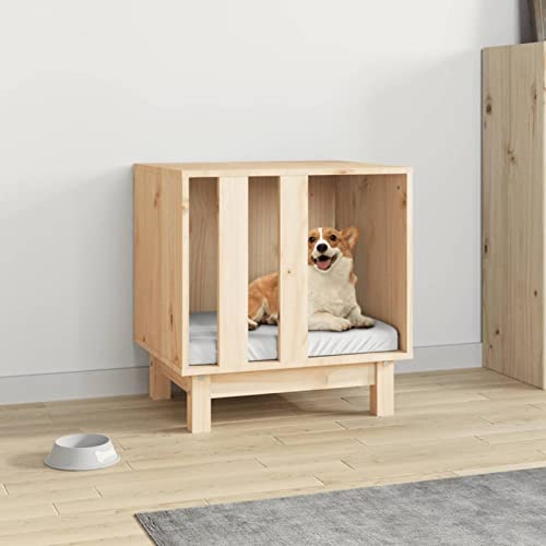 Homgoday Mobili Hundehaus 50 x 40 x 52 cm aus massivem Kiefernholz, Dekoration für Möbel, für den Innen- und Außenbereich für Wohnzimmer Büro von Homgoday