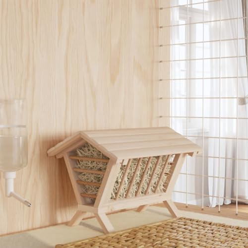 Homgoday Möbeldekoration, Futterspender für Kaninchen, 44 x 33 x 33 cm, aus massivem Fichtenholz, Möbel für den Innen- und Außenbereich für Wohnzimmer, Büro Homgoday Möbeldekoration, Futterspender für Kaninchen, 44 x 33 x 33 cm, aus massivem Fichtenholz, Möbel für den Innen- und Außenbereich für Wohnzimmer, Büro von Homgoday