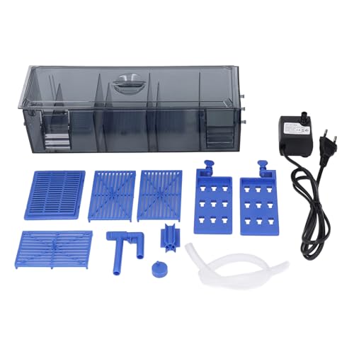 Hominas Aquarium-Filter, Aquarium-Filter Zum Aufhängen auf der Rückseite, Kunststoff-Mini-Wasserfall, Externer Aquarium-Filter Zum Aufhängen, Aquarium-Box-Filter für Kleine Nano-Aquarien von Hominas