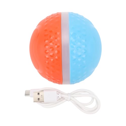 Kicherball für Hunde, Interaktiver Hundeball, IP54, Beweglicher Hundeball, über USB Wiederaufladbar, Interaktives Hundespielzeug mit LED-Lichtern, Bewegungsaktiviertes, (Hellblau von Hominas