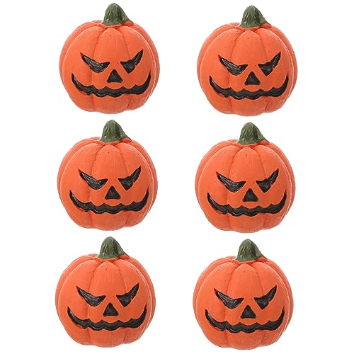 Homoyoyo 6 Stück Mini-Kürbisfiguren Für Halloween – Mikrogarten-Dekoration Aquarium Ornament Und Puppenhaus Zubehör – Perfekte Partygeschenke Und Taschenfüller Für Ihre von Homoyoyo