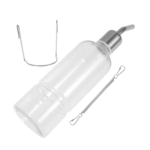 Homoyoyo Trinkflasche Für Kaninchen Mit Halterung - Automatischer Wasserspender Für Haustiere - Ideal Für Kaninchen Hamster Und Andere Kleine Tiere Robust Und Tropfsicher Praktisches von Homoyoyo