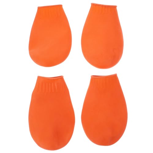 Homoyoyo wasserdichte Gummistiefel Für Hunde - 4er Set Anti-Rutsch Regenstiefel Ideal Für Nasses Wetter Schützend Und Bequem Perfekt Für Im Regen von Homoyoyo