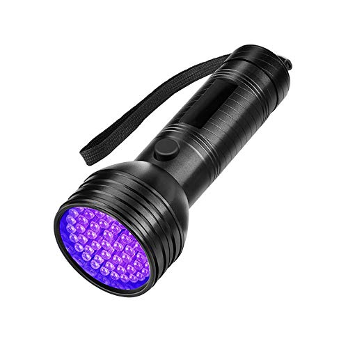 UV Schwarzlicht 51 LEDs UV Taschenlampe Mini Ultraviolett Haustiere Urin-Detektor,395nm UV-Licht Scorpion Light Torch Lampe für unechte Banknoten, Urin von Hunde, Katzen und andere Haustiere von Homrich