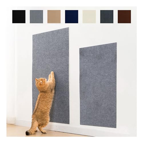 HonunGron Katze Kratzmatte, Selbstklebende Katze Kratzbaum Ersatz Teppich, Kratzschutz Sofa Katze, Kratzfolie Katzen Selbstklebend, für Couch Sofa DIY Kratzbaum Klettern Pad (30x100cm,Beige) von HonunGron