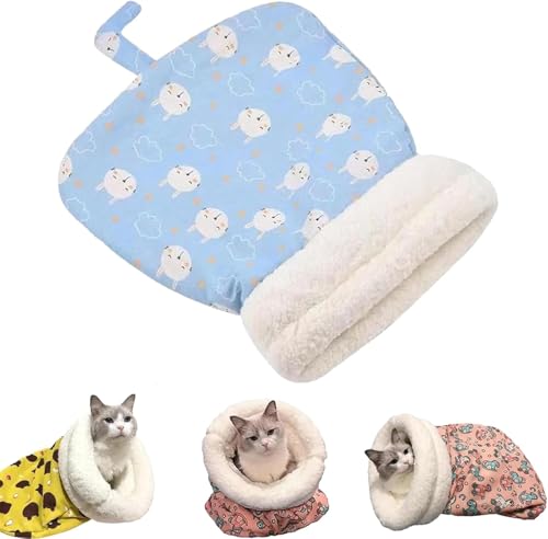 Hooneme Petsboro Purrnest Sleeping Bag, Sherum Purrnest Sleeping Bag, 360° Wrap Comfortable Cat Sack, Cat Winter Sleeping Bag, All Season, Pet Sleeping Bag, Suitable for Big von Hooneme