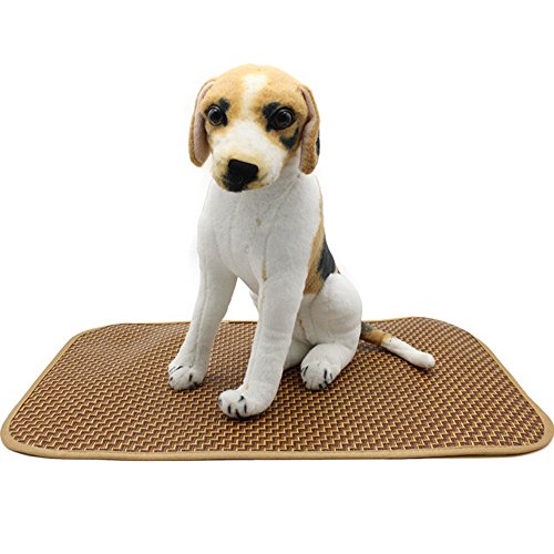 Hoothy Kühlmatte Hunde, Kühlmatte Kühlkissen für Katzen und Hunde, Verschiedene Größen, Abwischbar Selbstkühlende Matte, Haustier mat (59.5*39CM) (L (59.5*39CM)) von Hoothy