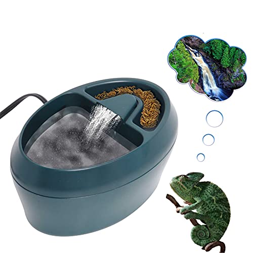 Reptilien Chamäleon Wasserfall Trinkbrunnen Futternapf Wasser Cantina Tropfer Futterspender Amphibien Insekten Bartdrachen Gecko Eidechse Schildkröte Frosch Schlange Wasserspender von Hoqqf von Hoqqf