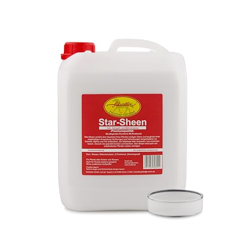 Scheidler horse-direkt Star-Sheen Mähnenspray 5l Kanister für Pferde – Langanhaltendes Schweifspray für brillanten Glanz - Leichtes Kämmen & Fellpflege – Natur Glanzspray Made in Germany von Scheidler horse-direkt