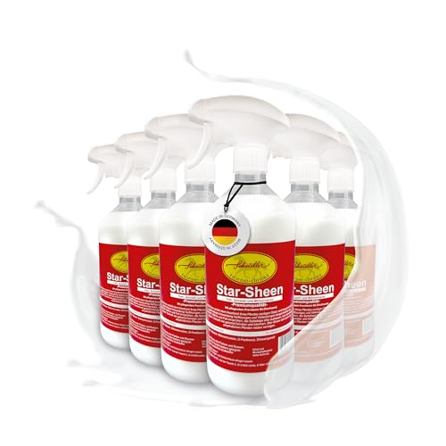 Scheidler horse-direkt Star-Sheen Mähnenspray für Pferde 6x1000ml – Langanhaltendes Schweifspray für brillanten Glanz - Leichtes Kämmen & Fellpflege – Natürliches Glanzspray Made in Germany von Scheidler horse-direkt