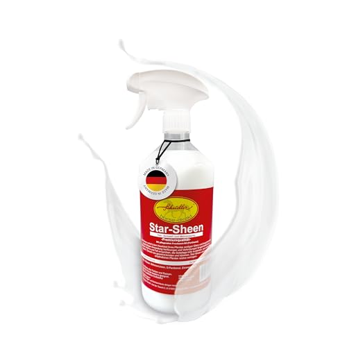 Scheidler horse-direkt Star-Sheen Mähnenspray für Pferde 1000ml – Langanhaltendes Schweifspray für brillanten Glanz - Leichtes Kämmen & Fellpflege – Natürliches Glanzspray Made in Germany von Scheidler horse-direkt