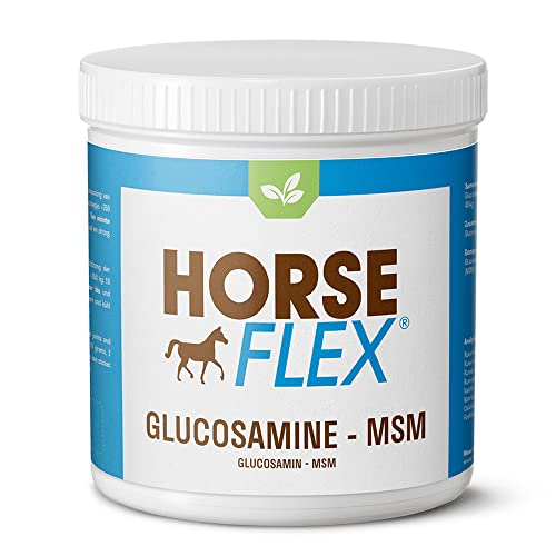 Horse Flex Glucosamin-MSM Pulver für Pferde zur Unterstützung der Gelenke und Hufe - 1000 Gramm von HORSE FLEX