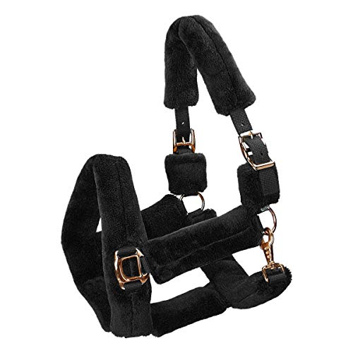 Horsegear Halfter Suave Roségold - Cob/VB - Schwarz von Horsegear