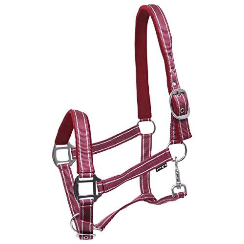 Horsegear Halfter Zari Rot-Silber - Pony von Horsegear