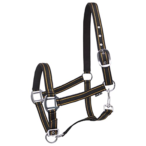 Horsegear Halfter Zari Schwarz-Gold - Pony von Horsegear