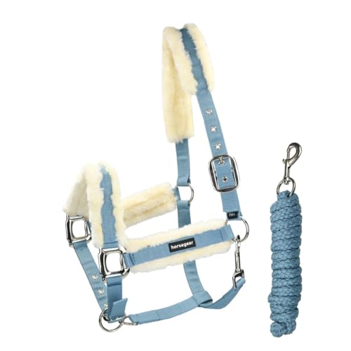 Horsegear Halfterset HGFarnham Blau - Cob/VB von Horsegear