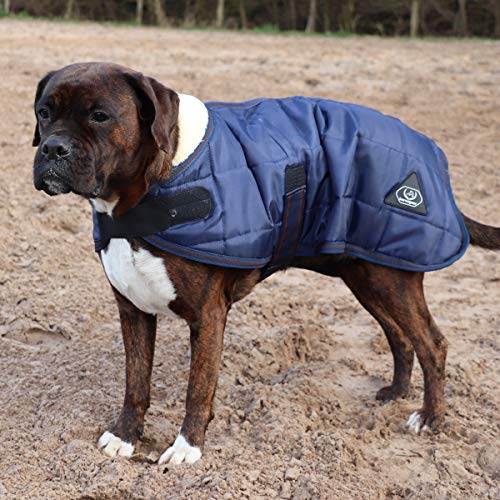 Horsegear Hundedecke Fur - Dark Blue - 30 cm von Horsegear