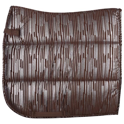 Horsegear Schabracke HGVelvet Stripe Braun - Dressur Full/WB - Braun von Horsegear