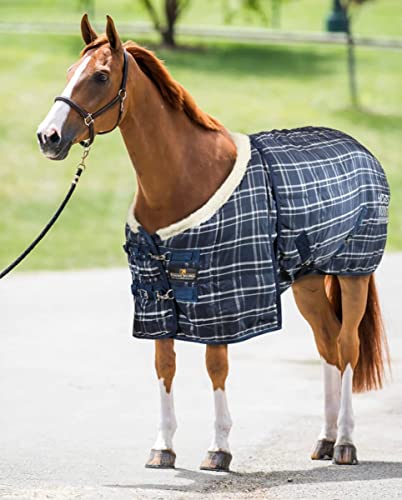 Box Horses Unique CombiLayer 450 blau 155 cm, hervorragende Verarbeitung, nützlich zum Schutz des Pferdes vor Temperatursprüngen von Horses