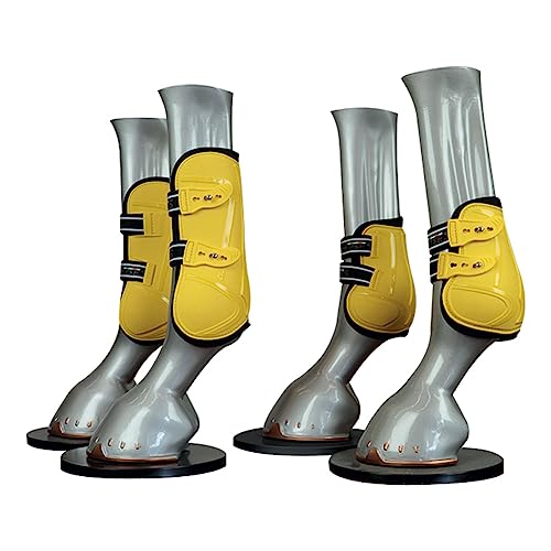 Horses PRO-Quick Soft Yellow M Reitschutz-Set für Pferde, weich und strapazierfähig, maximaler Schutz vor Verletzungen und Schnitte von Horses