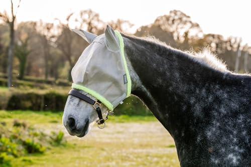 Amigo Fly Mask, Cob, Silver/Lime von Horseware