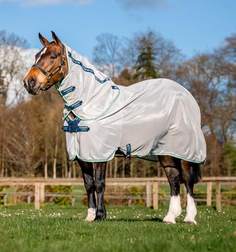 Horseware® Amigo® XL Insekten-Teppich Fliegendecke mit Scheibenverschluss vorne (0 g hell) von Horseware