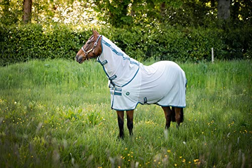 Horseware AmEco Bug Rug, Größe:125 cm / 5'9, Farbe:Silver/Teal von Horseware