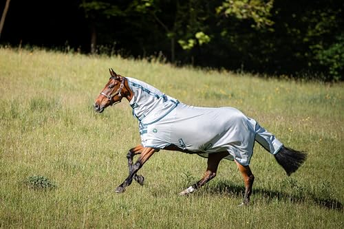 Horseware AmEco Bug Rug, Größe:130 cm / 6'0, Farbe:Silver/Teal von Horseware