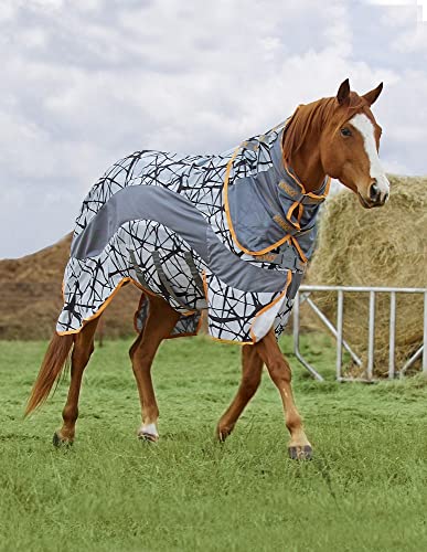 Horseware Amigo 3-in-1 CamoFly, Größe:145 cm / 6'6, Farbe:Grey/Orange von Horseware