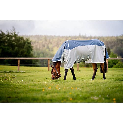 Horseware Amigo Ameco Combi Fliegendecke 75 Teal/Grau von Horseware