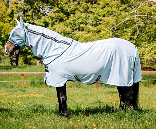 Horseware Amigo Bug Rug 115cm Azure Blue/Black White & Blue, 115cm von Horseware