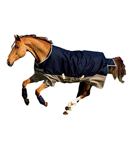 Horseware Amigo Mio Turnout Lite 0g - Navy & Tan with Navy, Groesse:80 von Horseware