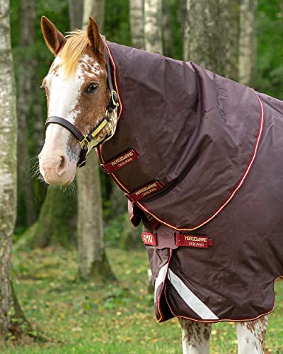 Horseware Amigo Turnout 1200D Hood Medium 150g - Brown/Red, Größe:S von Horseware