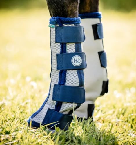 Horseware Flyboot, Größe:Vollblut, Farbe:Silver/Navy von Horseware