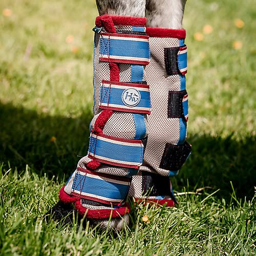 Horseware Flyboots Pony Oatmeal/Cherry von Horseware