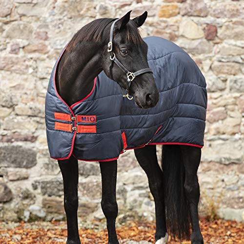 Horseware Mio Isolator 150g Stall Pferdeteppich 100cm Navy/Red von Horseware