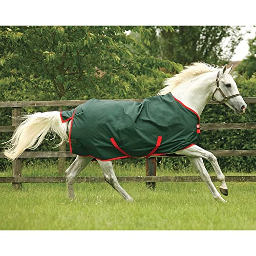 Horseware Rambo Original Turnout Lite 0g - Green/Red von Horseware