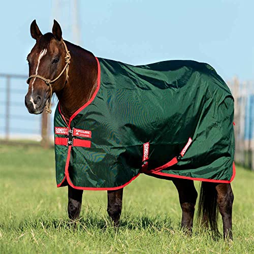 Horseware Rambo Original Turnout Lite 0g - Green/Red von Horseware