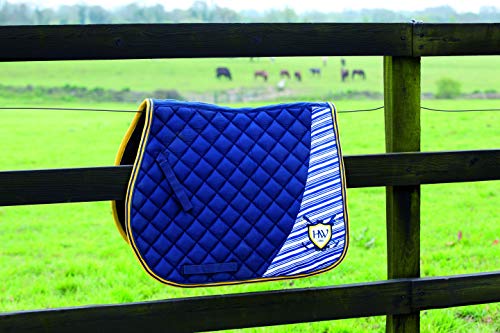 Horseware Rambo Saddlepad - Navy/Gold - Schabracke von Horseware