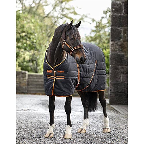 Horseware Rambo Stable 200g - Black/Orange, Größe:130 von Horseware