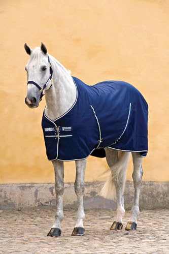 Horseware Rambo Stable Sheet Embossed Lining - Navy/Navy, Größe:125 von Horseware